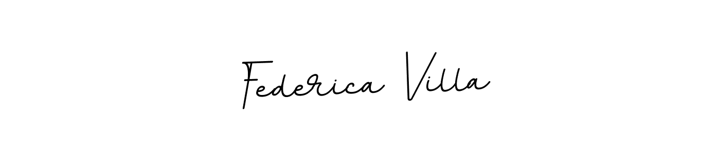 Use a signature maker to create a handwritten signature online. With this signature software, you can design (BallpointsItalic-DORy9) your own signature for name Federica Villa. Federica Villa signature style 11 images and pictures png
