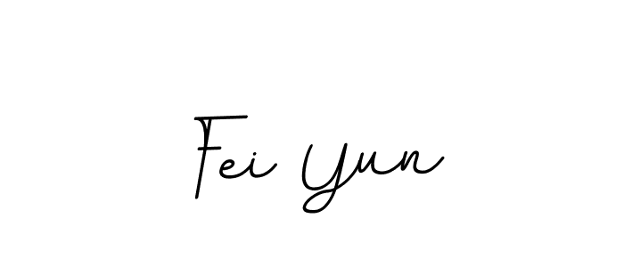 Use a signature maker to create a handwritten signature online. With this signature software, you can design (BallpointsItalic-DORy9) your own signature for name Fei Yun. Fei Yun signature style 11 images and pictures png