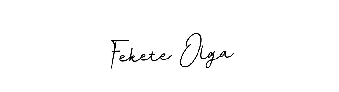 Use a signature maker to create a handwritten signature online. With this signature software, you can design (BallpointsItalic-DORy9) your own signature for name Fekete Olga. Fekete Olga signature style 11 images and pictures png