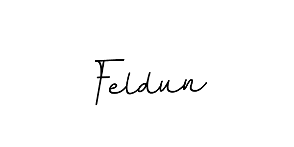 Design your own signature with our free online signature maker. With this signature software, you can create a handwritten (BallpointsItalic-DORy9) signature for name Feldun. Feldun signature style 11 images and pictures png