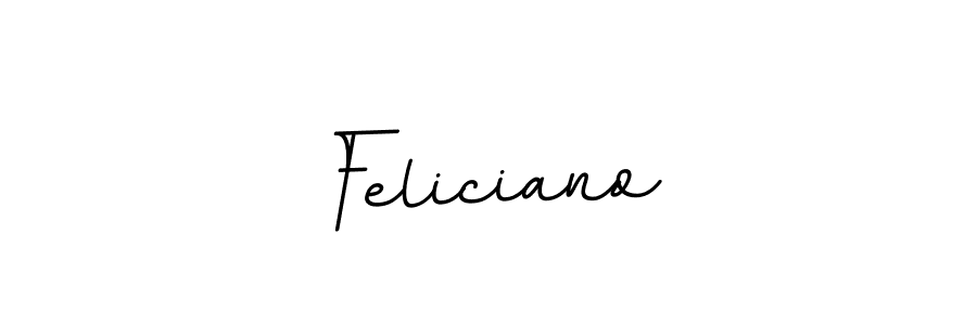 How to make Feliciano name signature. Use BallpointsItalic-DORy9 style for creating short signs online. This is the latest handwritten sign. Feliciano signature style 11 images and pictures png