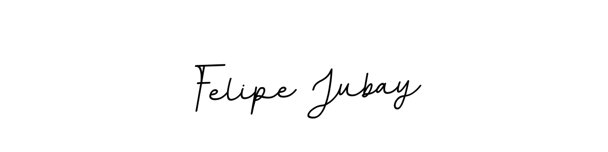 How to make Felipe Jubay name signature. Use BallpointsItalic-DORy9 style for creating short signs online. This is the latest handwritten sign. Felipe Jubay signature style 11 images and pictures png