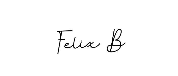 The best way (BallpointsItalic-DORy9) to make a short signature is to pick only two or three words in your name. The name Felix B include a total of six letters. For converting this name. Felix B signature style 11 images and pictures png