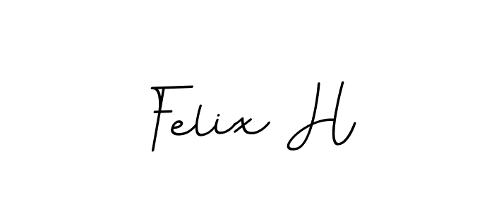 You should practise on your own different ways (BallpointsItalic-DORy9) to write your name (Felix H) in signature. don't let someone else do it for you. Felix H signature style 11 images and pictures png