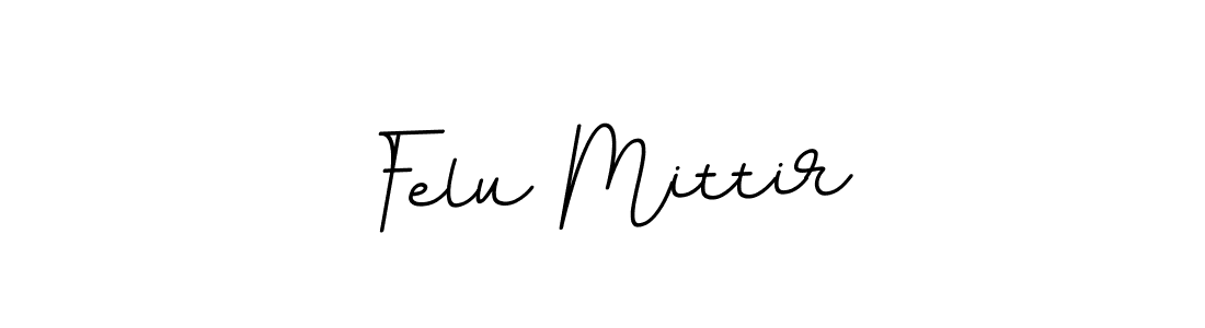 How to make Felu Mittir name signature. Use BallpointsItalic-DORy9 style for creating short signs online. This is the latest handwritten sign. Felu Mittir signature style 11 images and pictures png