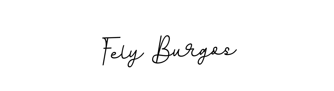 Design your own signature with our free online signature maker. With this signature software, you can create a handwritten (BallpointsItalic-DORy9) signature for name Fely Burgos. Fely Burgos signature style 11 images and pictures png