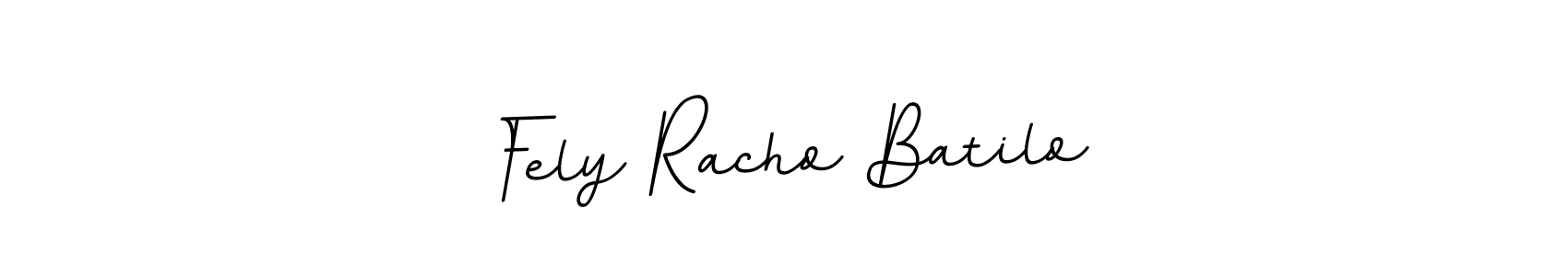 BallpointsItalic-DORy9 is a professional signature style that is perfect for those who want to add a touch of class to their signature. It is also a great choice for those who want to make their signature more unique. Get Fely Racho Batilo name to fancy signature for free. Fely Racho Batilo signature style 11 images and pictures png