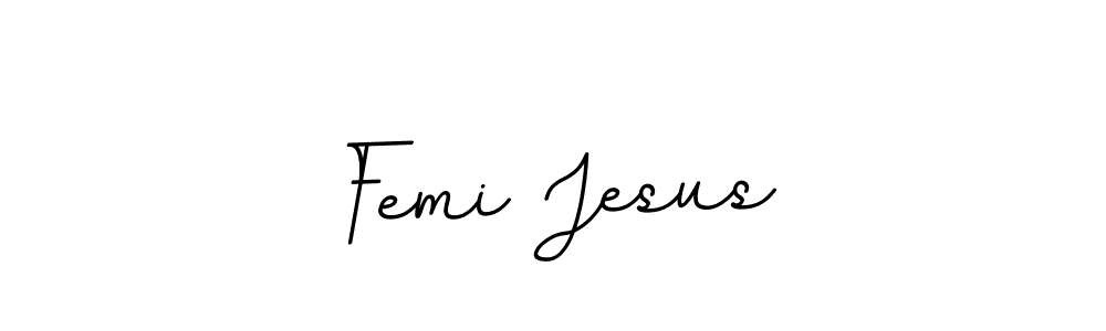 Also we have Femi Jesus name is the best signature style. Create professional handwritten signature collection using BallpointsItalic-DORy9 autograph style. Femi Jesus signature style 11 images and pictures png