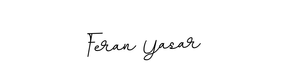 You should practise on your own different ways (BallpointsItalic-DORy9) to write your name (Feran Yasar) in signature. don't let someone else do it for you. Feran Yasar signature style 11 images and pictures png