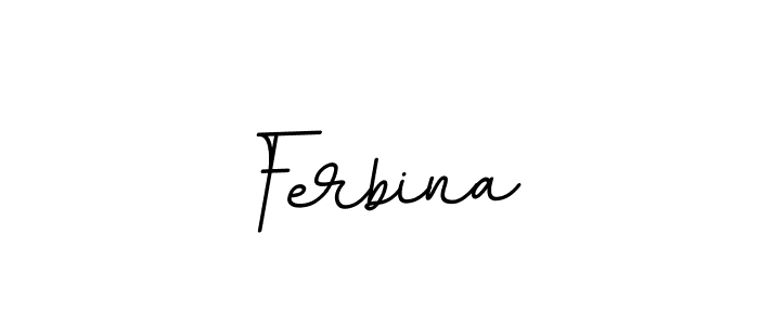The best way (BallpointsItalic-DORy9) to make a short signature is to pick only two or three words in your name. The name Ferbina include a total of six letters. For converting this name. Ferbina signature style 11 images and pictures png