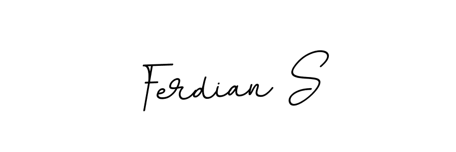 Create a beautiful signature design for name Ferdian S. With this signature (BallpointsItalic-DORy9) fonts, you can make a handwritten signature for free. Ferdian S signature style 11 images and pictures png