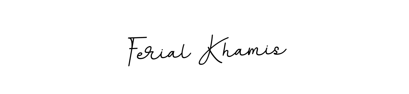 Make a beautiful signature design for name Ferial Khamis. Use this online signature maker to create a handwritten signature for free. Ferial Khamis signature style 11 images and pictures png