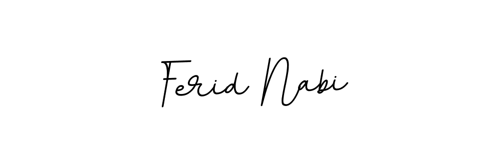 The best way (BallpointsItalic-DORy9) to make a short signature is to pick only two or three words in your name. The name Ferid Nabi include a total of six letters. For converting this name. Ferid Nabi signature style 11 images and pictures png