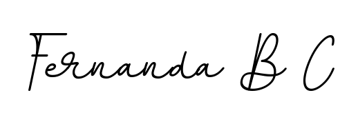 The BallpointsItalic-DORy9 font transforms the name Fernanda B C into an executive sign with sharp precision and distinguished character. Fernanda B C signature style 11 images and pictures png