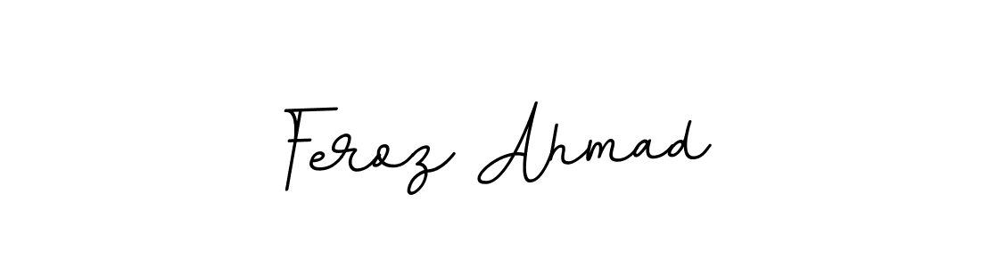 Feroz Ahmad stylish signature style. Best Handwritten Sign (BallpointsItalic-DORy9) for my name. Handwritten Signature Collection Ideas for my name Feroz Ahmad. Feroz Ahmad signature style 11 images and pictures png