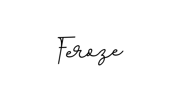 Use a signature maker to create a handwritten signature online. With this signature software, you can design (BallpointsItalic-DORy9) your own signature for name Feroze. Feroze signature style 11 images and pictures png