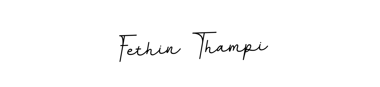 Use a signature maker to create a handwritten signature online. With this signature software, you can design (BallpointsItalic-DORy9) your own signature for name Fethin Thampi. Fethin Thampi signature style 11 images and pictures png