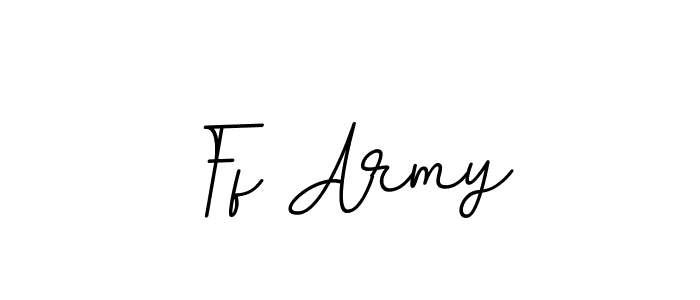 Create a beautiful signature design for name Ff Army. With this signature (BallpointsItalic-DORy9) fonts, you can make a handwritten signature for free. Ff Army signature style 11 images and pictures png