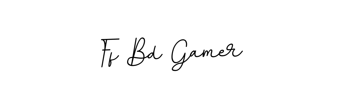 Create a beautiful signature design for name Ff Bd Gamer. With this signature (BallpointsItalic-DORy9) fonts, you can make a handwritten signature for free. Ff Bd Gamer signature style 11 images and pictures png