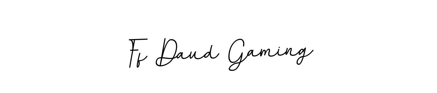 Design your own signature with our free online signature maker. With this signature software, you can create a handwritten (BallpointsItalic-DORy9) signature for name Ff Daud Gaming. Ff Daud Gaming signature style 11 images and pictures png