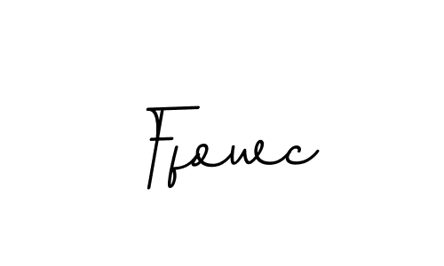 Use a signature maker to create a handwritten signature online. With this signature software, you can design (BallpointsItalic-DORy9) your own signature for name Ffowc. Ffowc signature style 11 images and pictures png