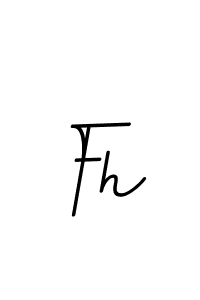 You should practise on your own different ways (BallpointsItalic-DORy9) to write your name (Fh) in signature. don't let someone else do it for you. Fh signature style 11 images and pictures png