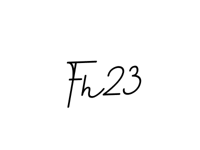 Use a signature maker to create a handwritten signature online. With this signature software, you can design (BallpointsItalic-DORy9) your own signature for name Fh23. Fh23 signature style 11 images and pictures png