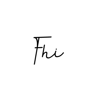 Design your own signature with our free online signature maker. With this signature software, you can create a handwritten (BallpointsItalic-DORy9) signature for name Fhi. Fhi signature style 11 images and pictures png