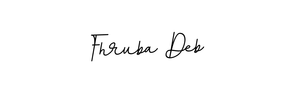 How to make Fhruba Deb name signature. Use BallpointsItalic-DORy9 style for creating short signs online. This is the latest handwritten sign. Fhruba Deb signature style 11 images and pictures png