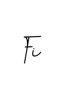 The best way (BallpointsItalic-DORy9) to make a short signature is to pick only two or three words in your name. The name Fi include a total of six letters. For converting this name. Fi signature style 11 images and pictures png