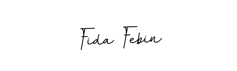 You should practise on your own different ways (BallpointsItalic-DORy9) to write your name (Fida Febin) in signature. don't let someone else do it for you. Fida Febin signature style 11 images and pictures png