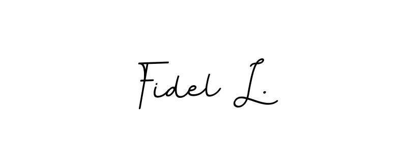 It looks lik you need a new signature style for name Fidel L.. Design unique handwritten (BallpointsItalic-DORy9) signature with our free signature maker in just a few clicks. Fidel L. signature style 11 images and pictures png