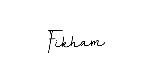 Use a signature maker to create a handwritten signature online. With this signature software, you can design (BallpointsItalic-DORy9) your own signature for name Fikham. Fikham signature style 11 images and pictures png