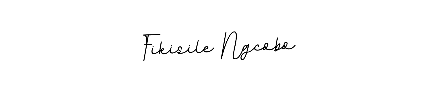 You should practise on your own different ways (BallpointsItalic-DORy9) to write your name (Fikisile Ngcobo) in signature. don't let someone else do it for you. Fikisile Ngcobo signature style 11 images and pictures png