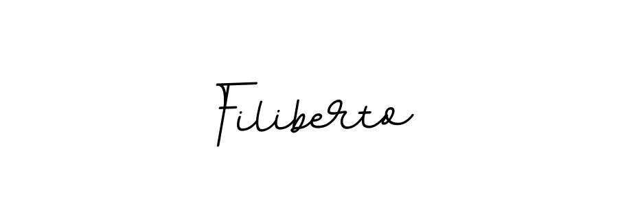 The best way (BallpointsItalic-DORy9) to make a short signature is to pick only two or three words in your name. The name Filiberto include a total of six letters. For converting this name. Filiberto signature style 11 images and pictures png