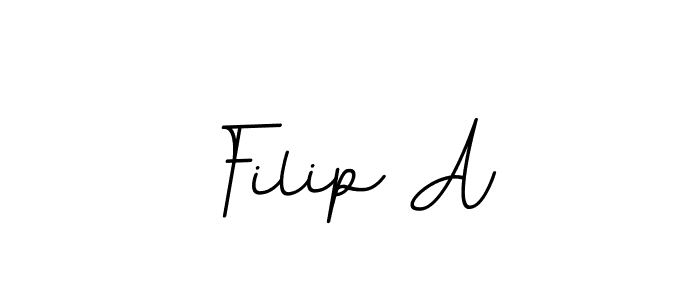 The best way (BallpointsItalic-DORy9) to make a short signature is to pick only two or three words in your name. The name Filip A include a total of six letters. For converting this name. Filip A signature style 11 images and pictures png