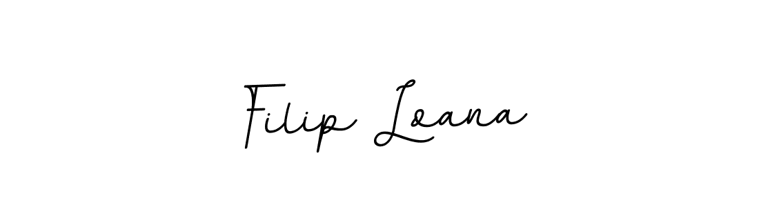 Design your own signature with our free online signature maker. With this signature software, you can create a handwritten (BallpointsItalic-DORy9) signature for name Filip Loana. Filip Loana signature style 11 images and pictures png