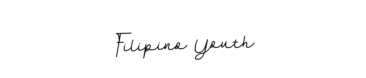 Filipino Youth stylish signature style. Best Handwritten Sign (BallpointsItalic-DORy9) for my name. Handwritten Signature Collection Ideas for my name Filipino Youth. Filipino Youth signature style 11 images and pictures png