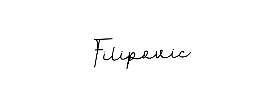 Design your own signature with our free online signature maker. With this signature software, you can create a handwritten (BallpointsItalic-DORy9) signature for name Filipovic. Filipovic signature style 11 images and pictures png