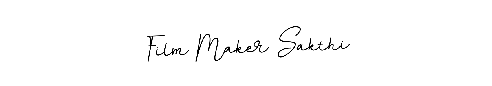 Use a signature maker to create a handwritten signature online. With this signature software, you can design (BallpointsItalic-DORy9) your own signature for name Film Maker Sakthi. Film Maker Sakthi signature style 11 images and pictures png