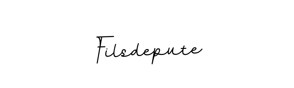 You should practise on your own different ways (BallpointsItalic-DORy9) to write your name (Filsdepute) in signature. don't let someone else do it for you. Filsdepute signature style 11 images and pictures png