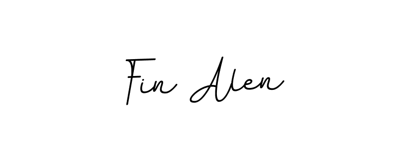 You should practise on your own different ways (BallpointsItalic-DORy9) to write your name (Fin Alen) in signature. don't let someone else do it for you. Fin Alen signature style 11 images and pictures png