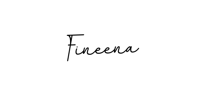 Design your own signature with our free online signature maker. With this signature software, you can create a handwritten (BallpointsItalic-DORy9) signature for name Fineena. Fineena signature style 11 images and pictures png