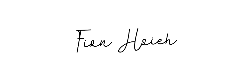 Fion Hsieh stylish signature style. Best Handwritten Sign (BallpointsItalic-DORy9) for my name. Handwritten Signature Collection Ideas for my name Fion Hsieh. Fion Hsieh signature style 11 images and pictures png