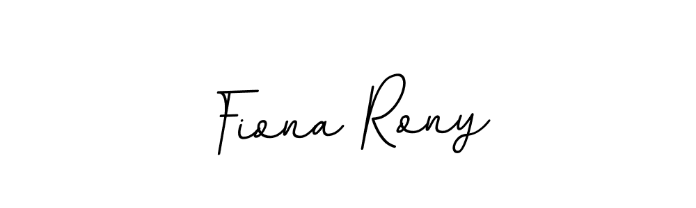 How to make Fiona Rony name signature. Use BallpointsItalic-DORy9 style for creating short signs online. This is the latest handwritten sign. Fiona Rony signature style 11 images and pictures png