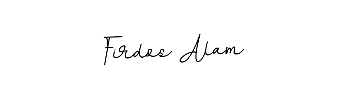 How to make Firdos Alam name signature. Use BallpointsItalic-DORy9 style for creating short signs online. This is the latest handwritten sign. Firdos Alam signature style 11 images and pictures png