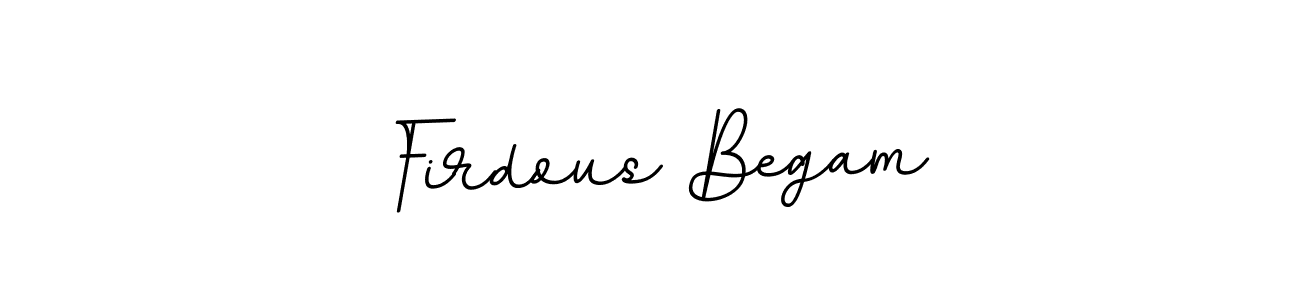 How to make Firdous Begam name signature. Use BallpointsItalic-DORy9 style for creating short signs online. This is the latest handwritten sign. Firdous Begam signature style 11 images and pictures png