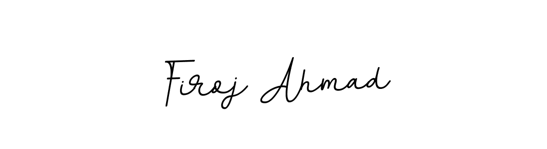 How to make Firoj Ahmad name signature. Use BallpointsItalic-DORy9 style for creating short signs online. This is the latest handwritten sign. Firoj Ahmad signature style 11 images and pictures png