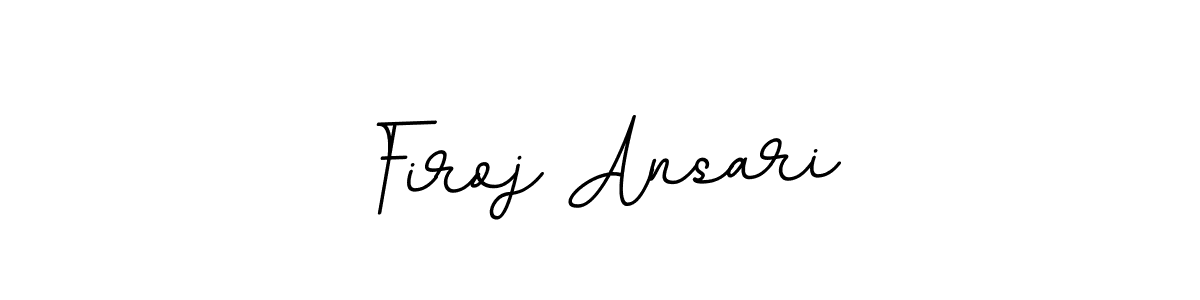 How to make Firoj Ansari name signature. Use BallpointsItalic-DORy9 style for creating short signs online. This is the latest handwritten sign. Firoj Ansari signature style 11 images and pictures png