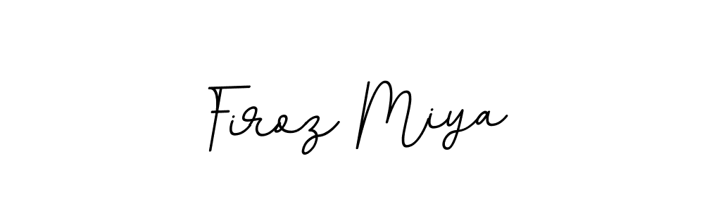 How to make Firoz Miya name signature. Use BallpointsItalic-DORy9 style for creating short signs online. This is the latest handwritten sign. Firoz Miya signature style 11 images and pictures png